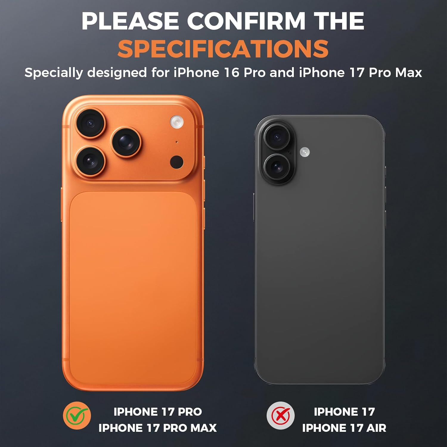 VOSSOT Camera Protection for Iphone 17 Pro Max/17 Pro Camera Protection 9H Ultra Thin Tempered Glass with Positioning Frame, Scratch-Resistant, Anti-Fingerprint & Bubble-Free Installation, Orange image number 4