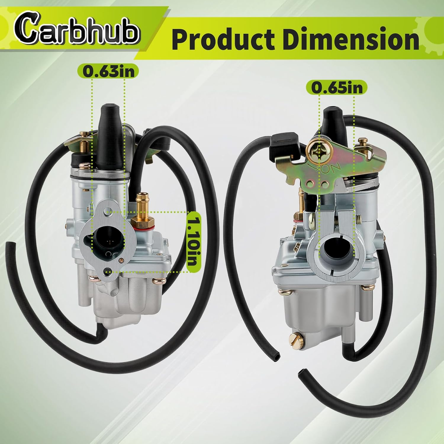 Carbhub SUZUKI JR 50 JR50 Carburetor + Air Filter Box Assembly 1978-2006 Carb image number 2