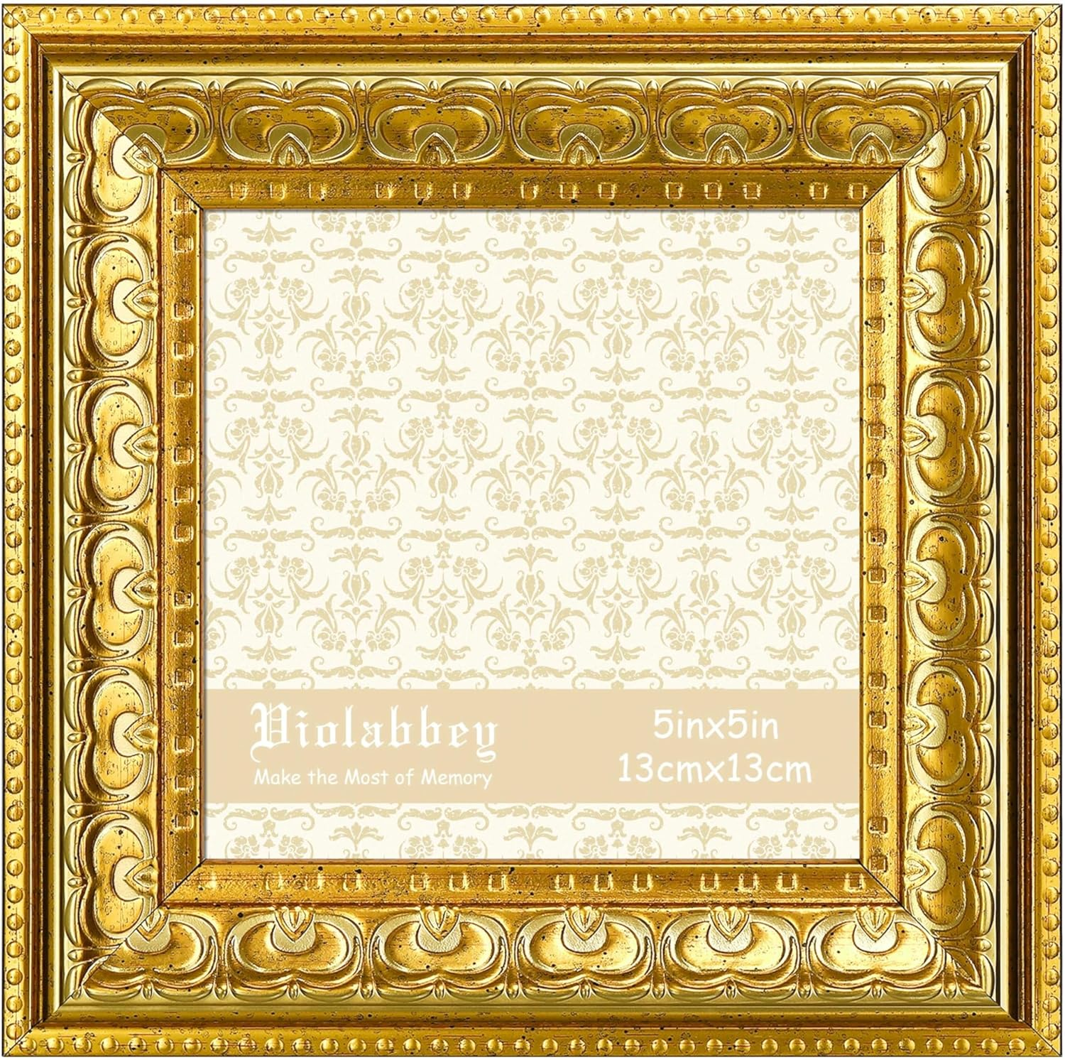 VIOLABBEY 20 X 25 Cm Black Picture Frame - Vintage Photo Frame, Fits 13 X 18 Cm with Mount or 20 X 25 Cm without Mat, for Wall Mounting or Table Decoration