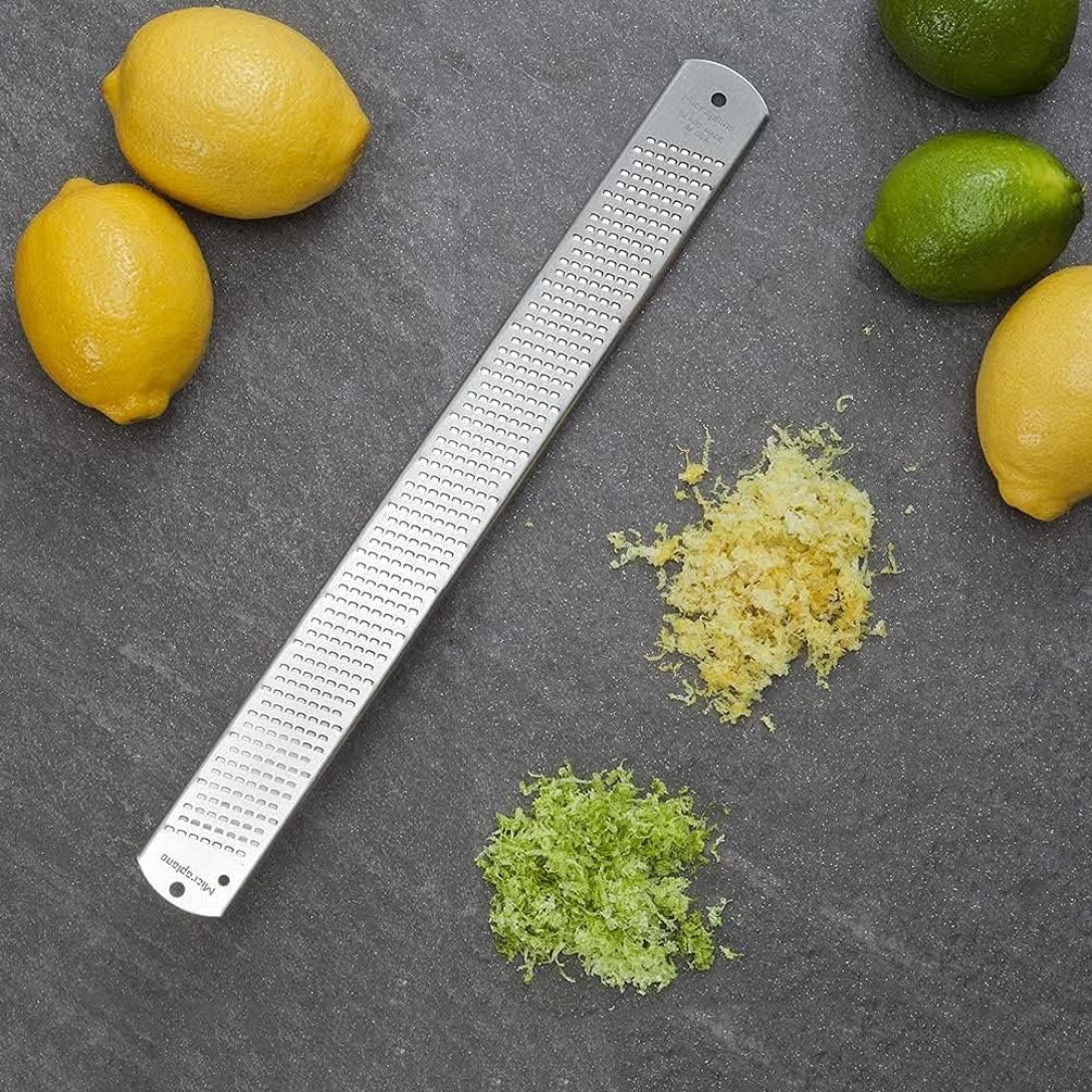 Microplane Zester Grater All Stainless Original Blade for Zesting Citrus and Grating Cheese, Steel (40001) image number 1