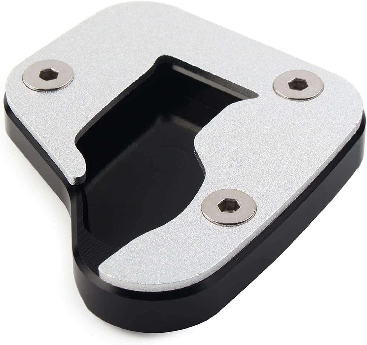 KANGYEBAIHUODIAN Motorcycle ​Kickstand Sidestand Enlarge Plate Pad Fit for Suzuki Hayabusa 2008 09 2010 2011 2012 2013 2014 2015 2016 2017 2018 2019 (Color : Silver) image number 2