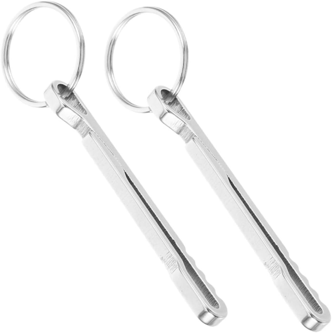 WOONEKY Stainless Steel Waist Clip Money Clip Multifunctional Compact Lightweight Outdoor for Cash and Keys image number 5