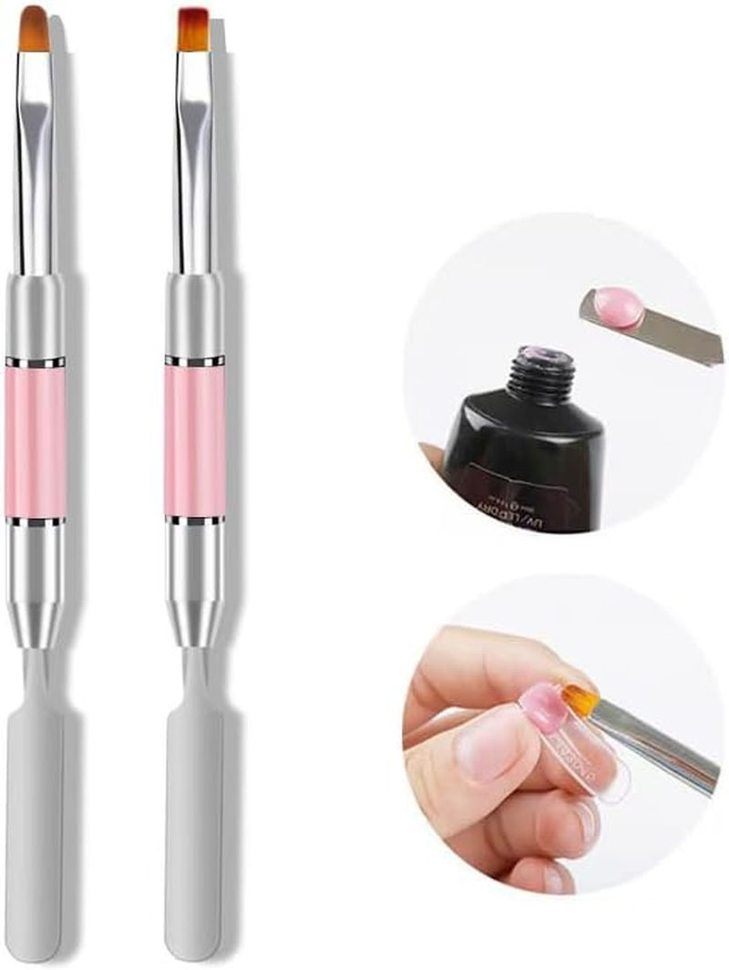 ZEOHBETY 2 X Metal Nails, Gel, Nails with Goblets, Pink image number 6