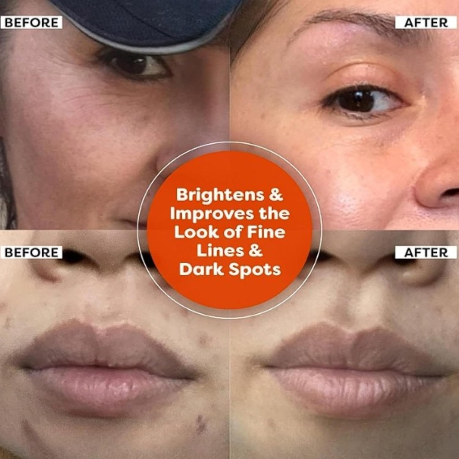 Turmeric and Vitamin C Serum for Face, Dark Spot Corrector, Brightening Facial Serum, Anti-Aging Serum with Hyaluronic Acid, Acne Scar Remover, Skin Tone Repair, Glow Booster, Daily Hydration (2Pcs) - 2Pcs image number 5