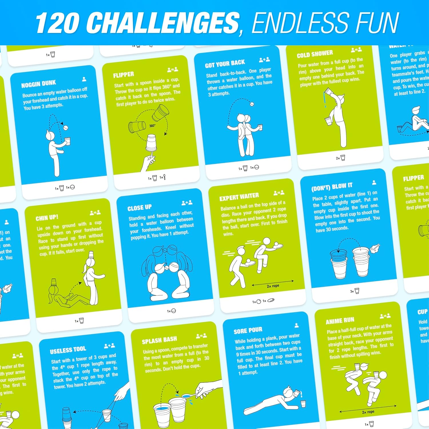 Super Skills Outdoor Garden Games for Kids 8 and up - Family Water Fun for Camping, Parties & Summer Play image number 6