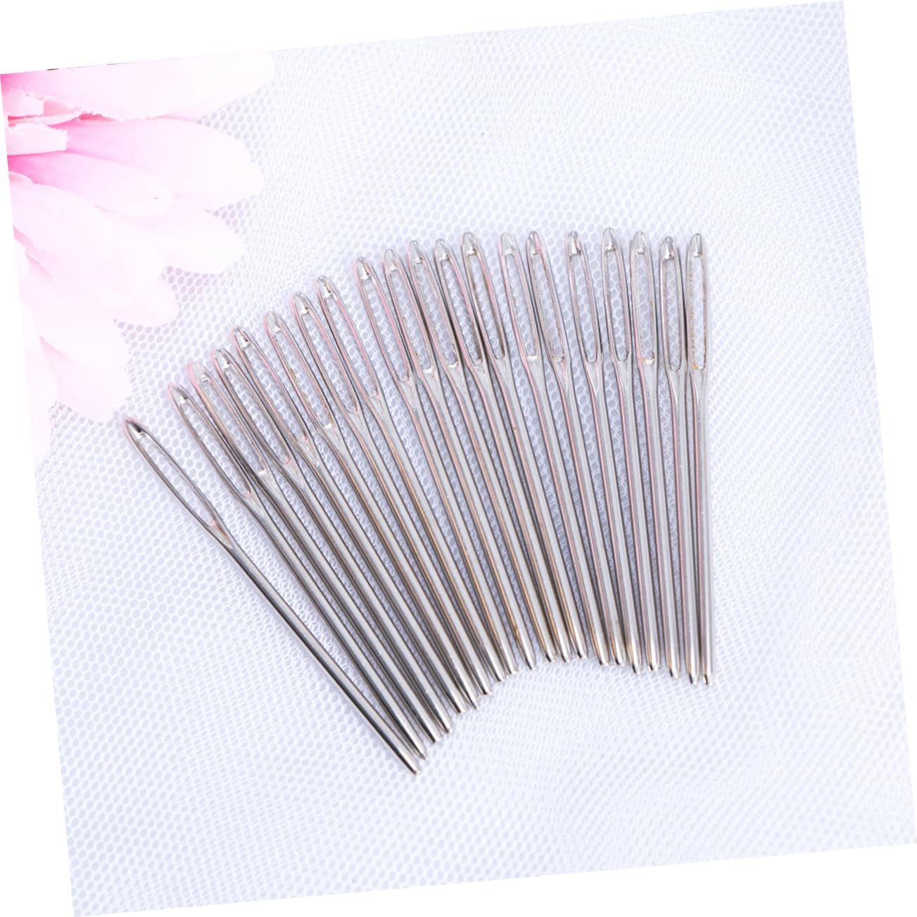 COHEALI Stainless Steel Cross Stitch Needle Set - 20 Large Eye Blunt Needles for Easy Stitching and Embroidery Perfect for Yarn and Knitting image number 4