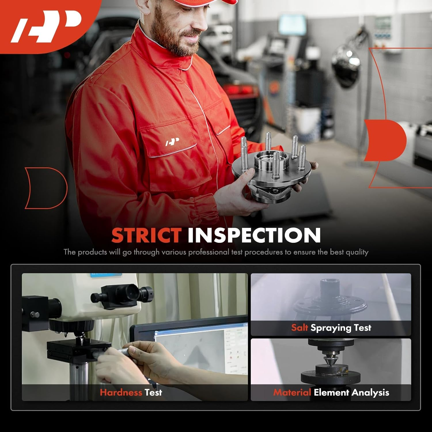 A-Premium Rear Wheel Hub and Bearing Assembly Compatible with Land Rover Discovery 1999-2004 V8 4.0L 4.6L Driver and Passenger Side 2-PC Set image number 5