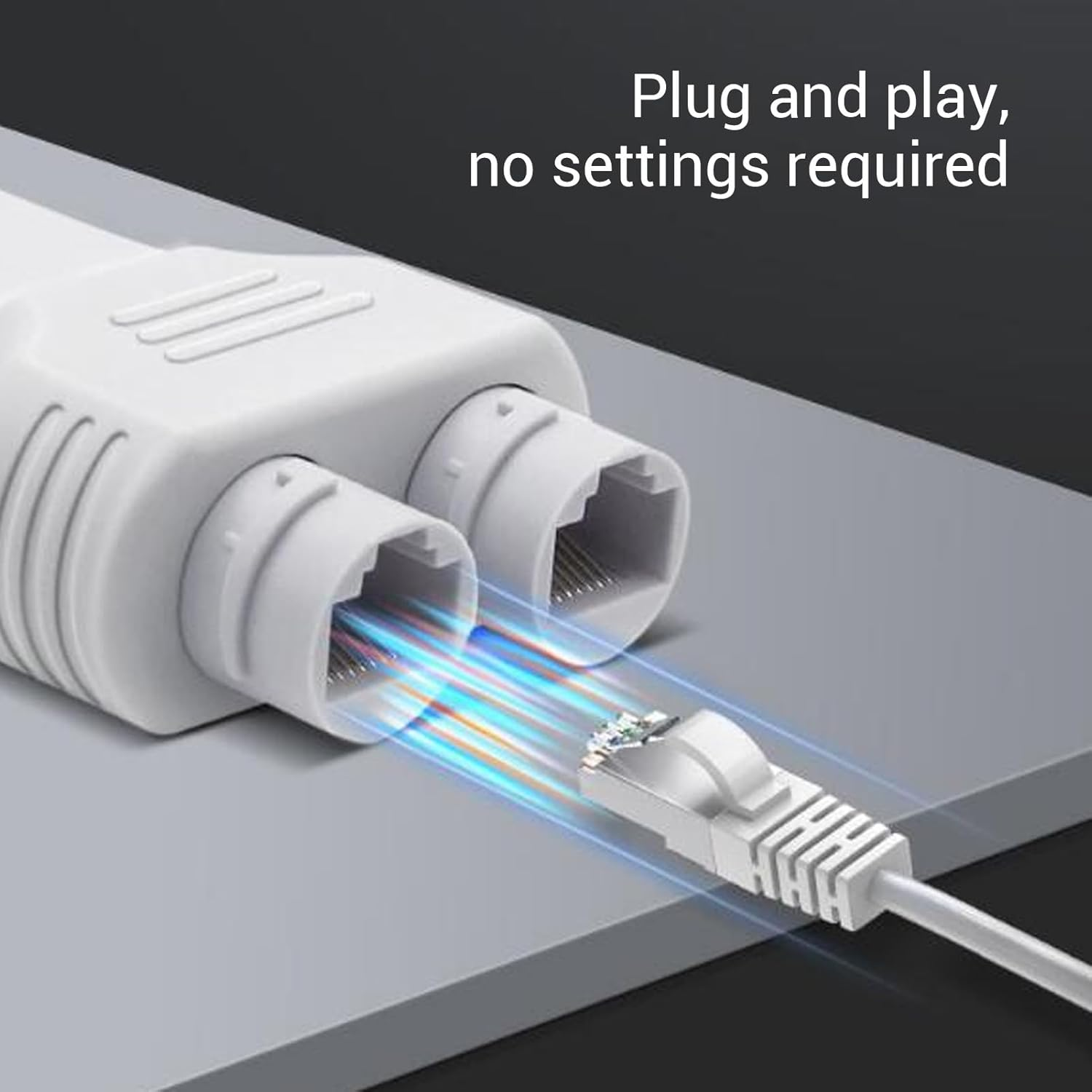 ASHATA POE Extender, Ieee802.3Af at Standard Plug and Play POE Combiner, with Waterproof Design for Security Camera Network Transmission up to 200M image number 3