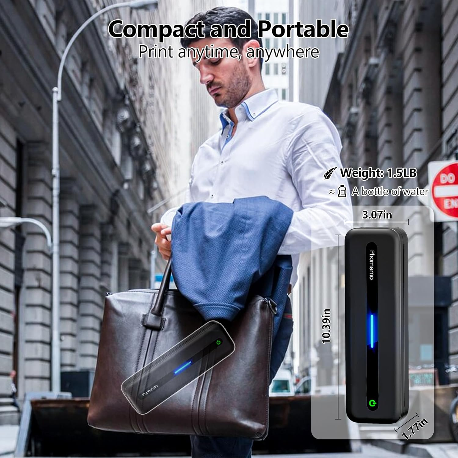 Phomemo M832 Thermal Paper 2 Rolls, A4 Thermal Printer Paper, Multipurpose Thermal Paper Compatible with M832 M835 M834 M833 and Other Letter Portable Printer image number 1