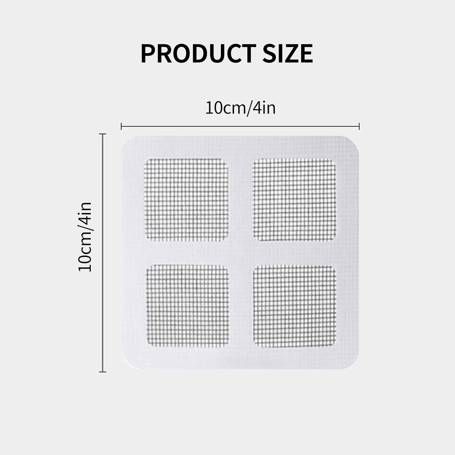 100Pcs Drain Stickers,Floor 4 Inch Sink Strainer Mesh Bag,Shower Drain Hair Catcher,For Bathtub Drain Cover for Kitchen Bathroom,Screen Window,Etc image number 5