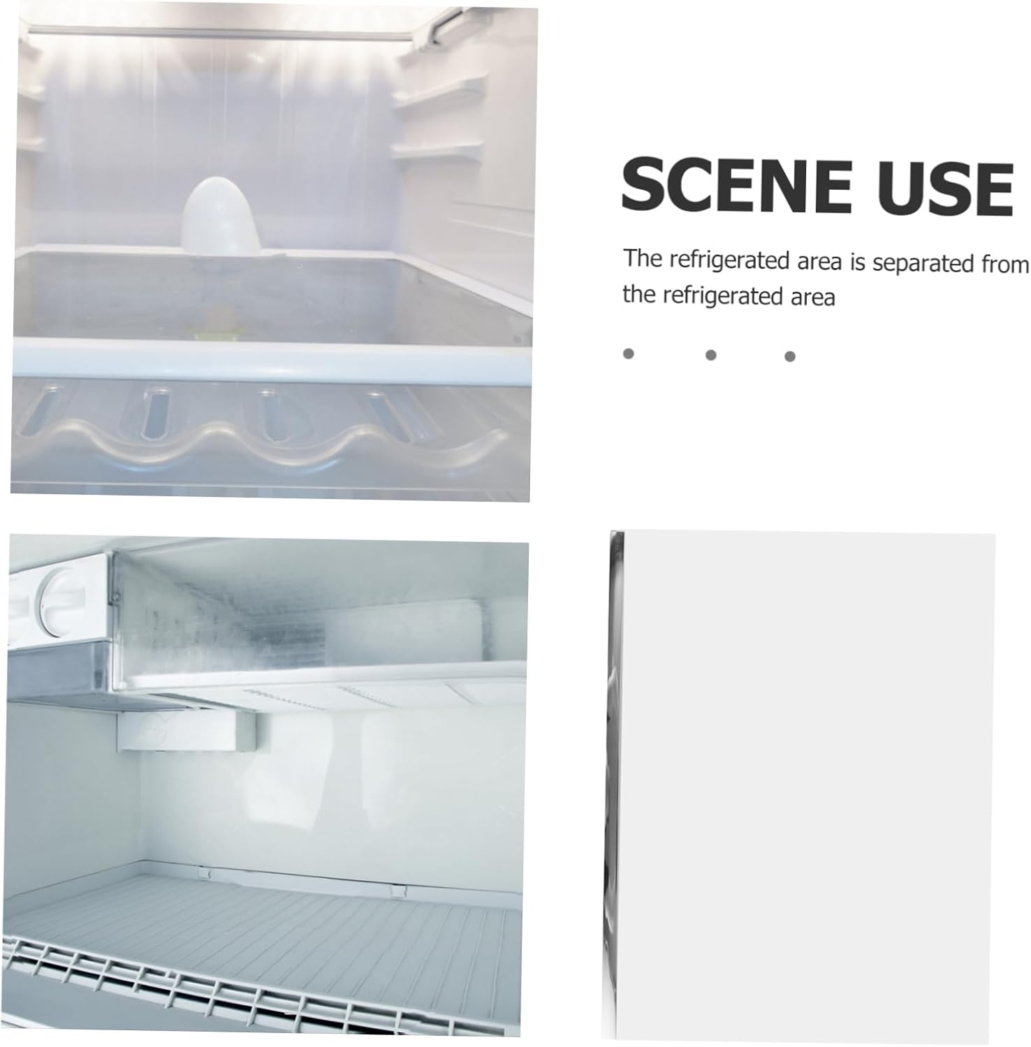 SHINEOFI Household Glass Fridge Shelf Insert Tempered Glass Divider for Organized Storage Easy Install Kitchen Accessory Fits Refrigerators Fridge Crisper Shelf image number 2