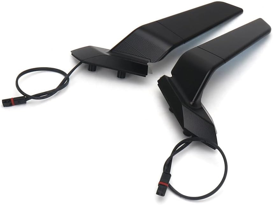 Compatible with BMW S1000RR (2019-2023 2024 2025) Motorcycle Rearview Wing Mirrors with LED Turn Signal Light Adjustable Rotating Side Mirrors with Light Fits for BMW S1000RR 2019-2023