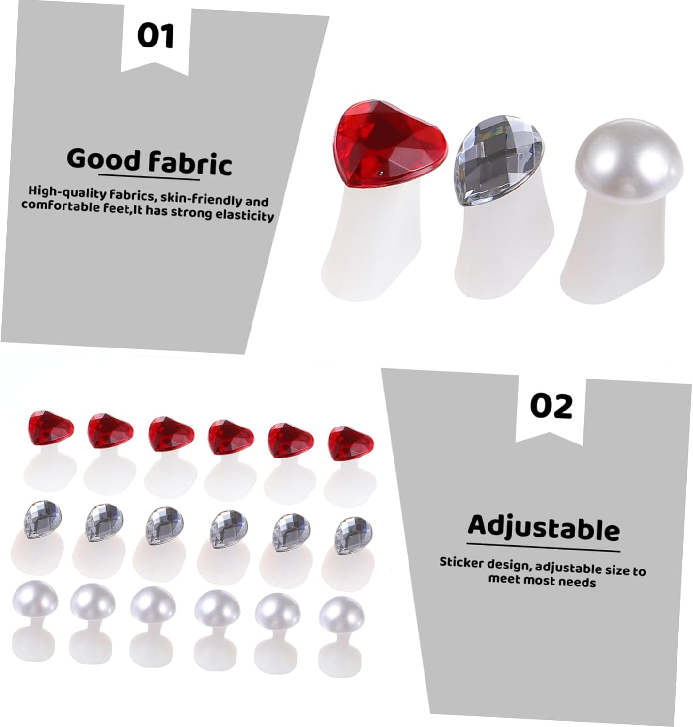 HAPINARY Silicone Toe Separators for Pedicure Nail Art Soft Toe Protectors Bunion Relief Corns Calluses Care Pentagram Design Suitable for Women and Home Salon Use