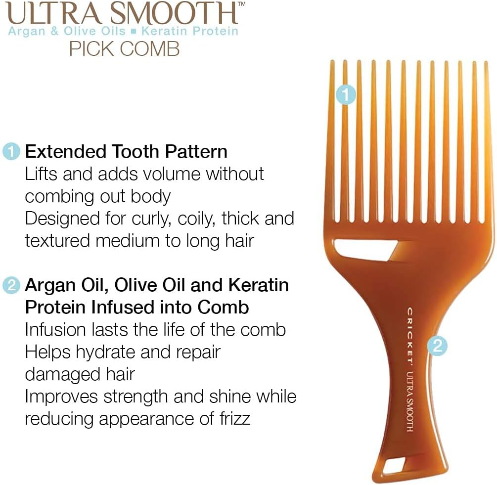 Cricket Ultra Smooth Pick Hair Comb