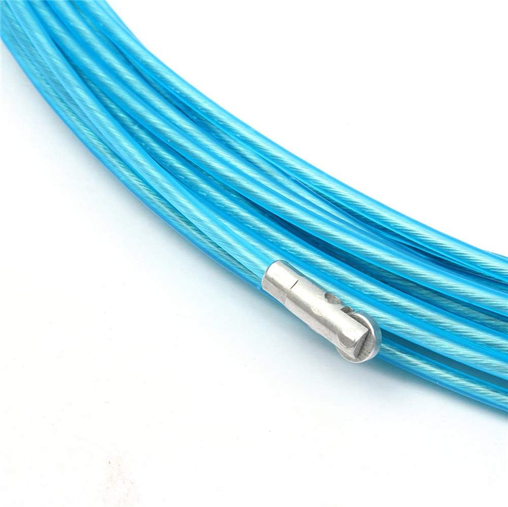 5M Fish Tape Wire Puller, Electrical Wire Threader Cable Lead Puller Pulling for Wiring Installation of Telecommunications Floor Ducts (Blue) image number 2