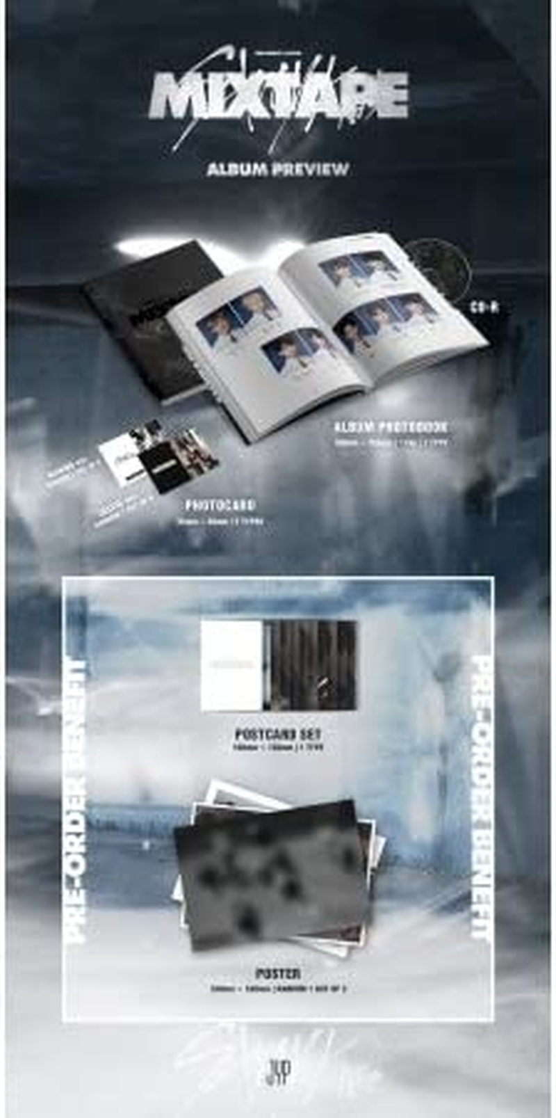 Stray Kids - [Mixtape] Pre Debut Album Cd+Booklet+Photocard K-POP SEALED image number 1