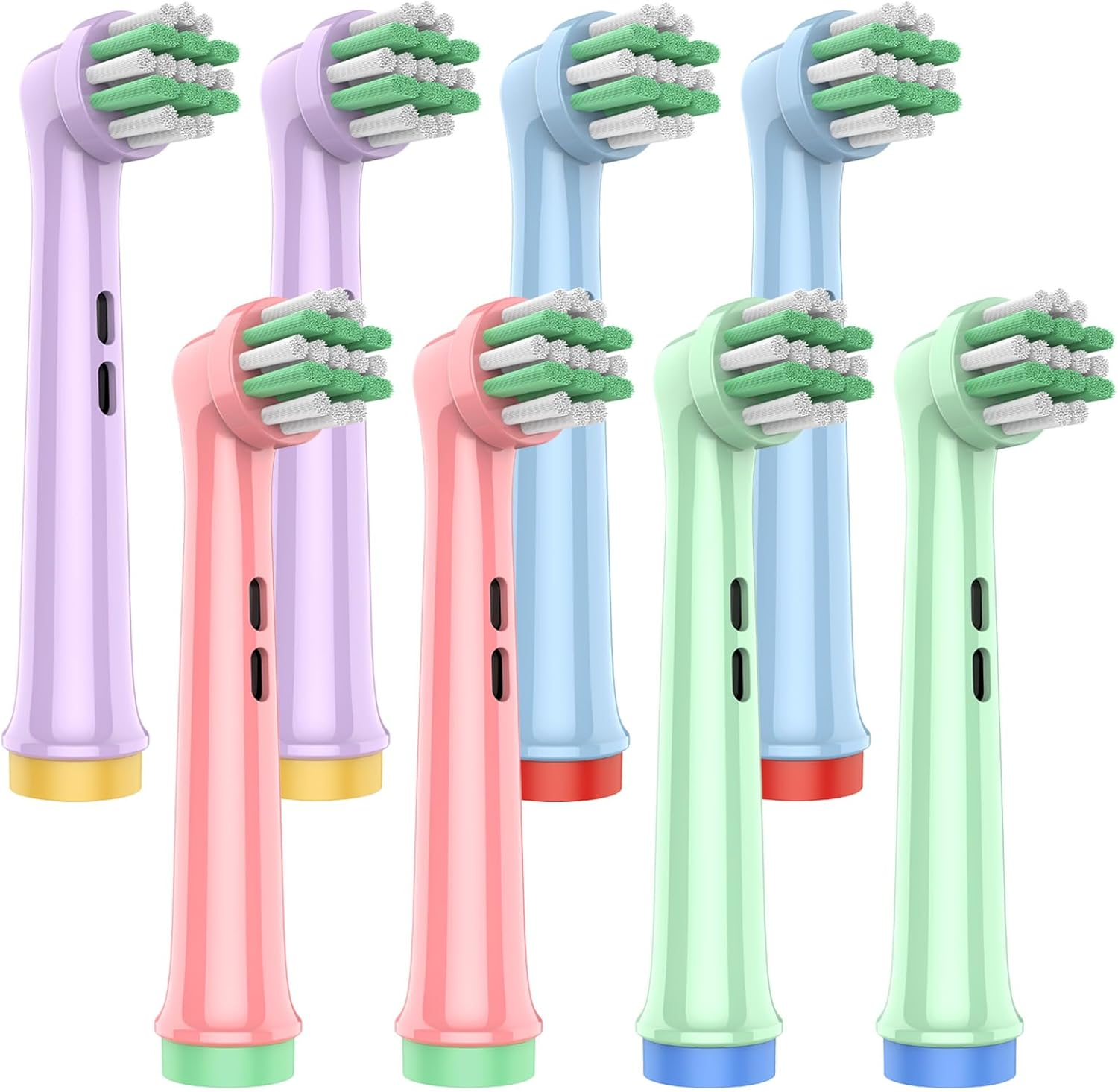 Kids Toothbrush Heads for Oral-B Toothbrush Pro 100 Kids,Pro 300, Vitality Pro 700, Replacement Brush Heads for Gentle Clean, Electric Toothbrush Head Soft - 8 Pack Colorful image number 3