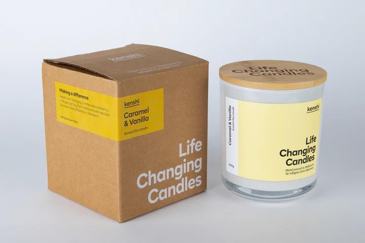 Kenshi Caramel and Vanilla Life Changing Candle 400 G image number 2