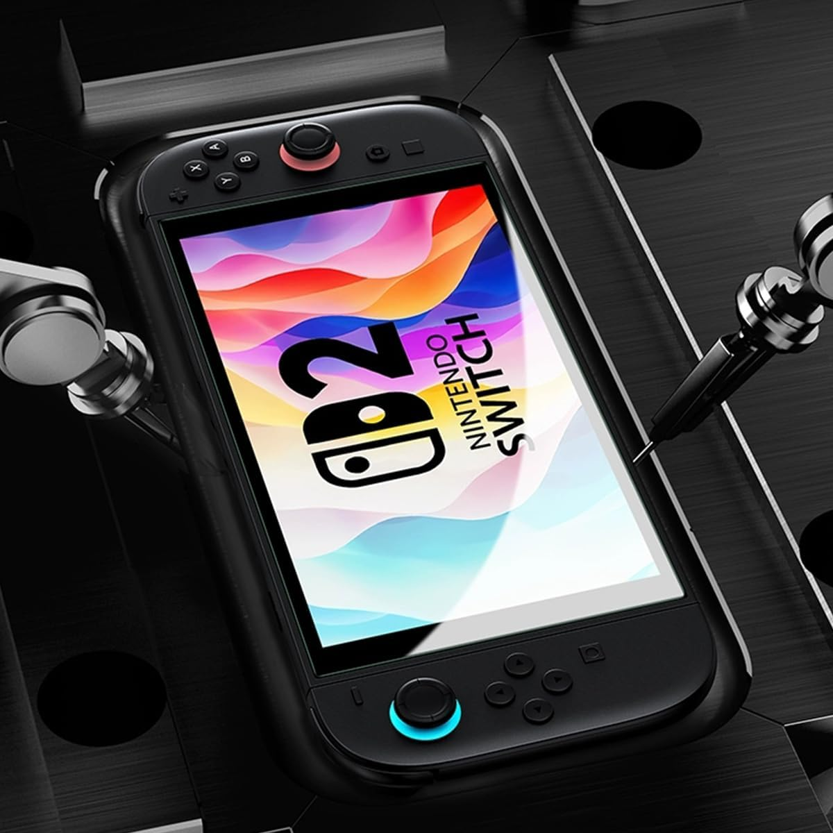 Nordquest Tempered Glass Screen Protector for Switch 2 (2025) - 2 Pack, Anti-Scratch & Anti-Fingerprint, EZ FIT Installation, Enhanced Protection for Gaming, Travel, Family Use image number 3