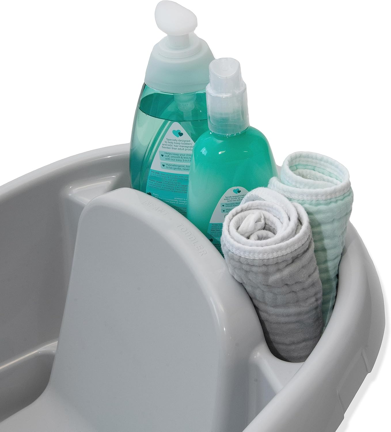 Ingenuity Summer by Ingenuity Comfy Clean Deluxe Newborn to Toddler Bather, 0-24 Months image number 3