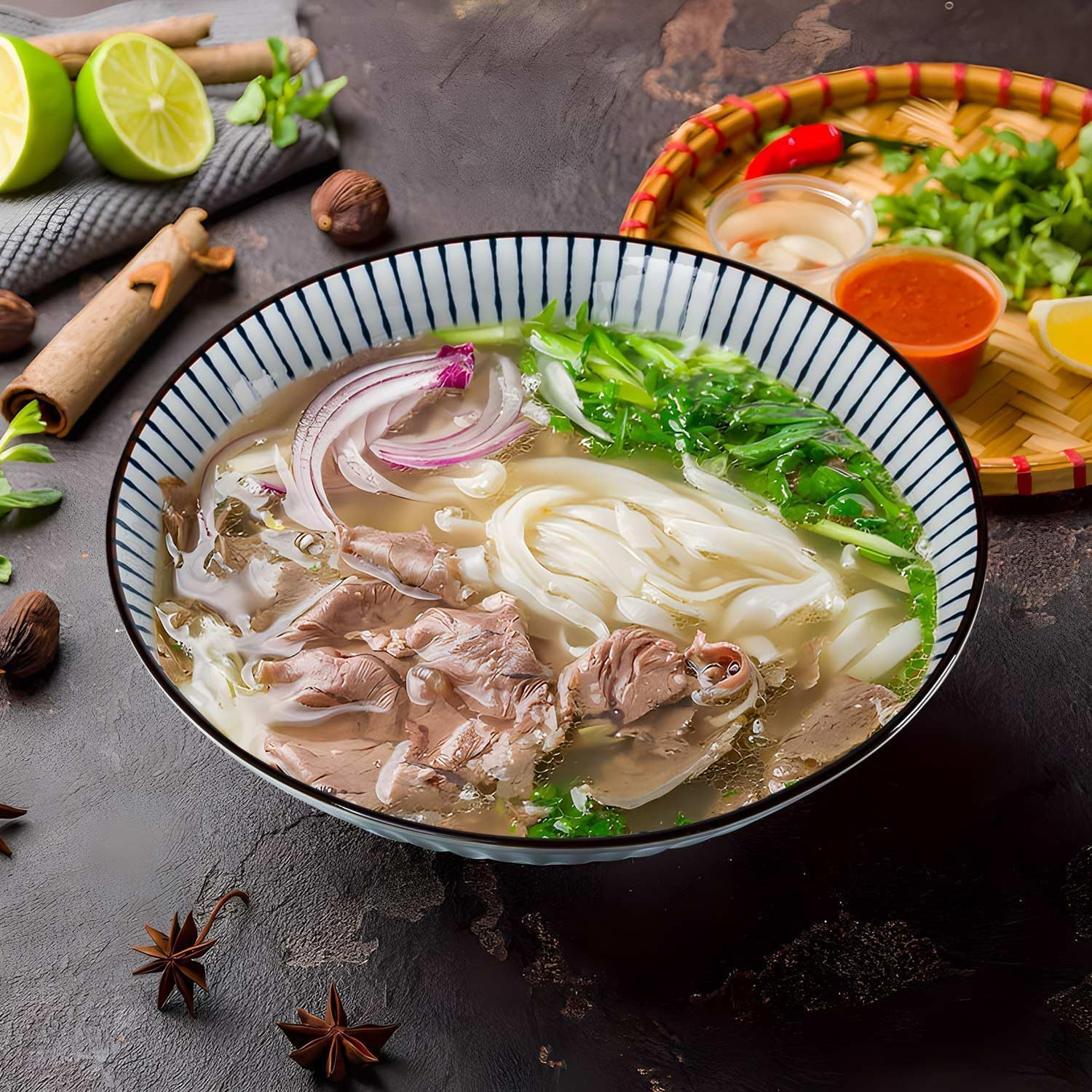 8 Inch Japanese Ramen Bowls, 38 Oz Cereal Bowls, Soup Bowls, Pho Bowls, Noodle Bowls, Blue and White Ceramic Bowls, Microwave Dishwasher Safe, Set of 4