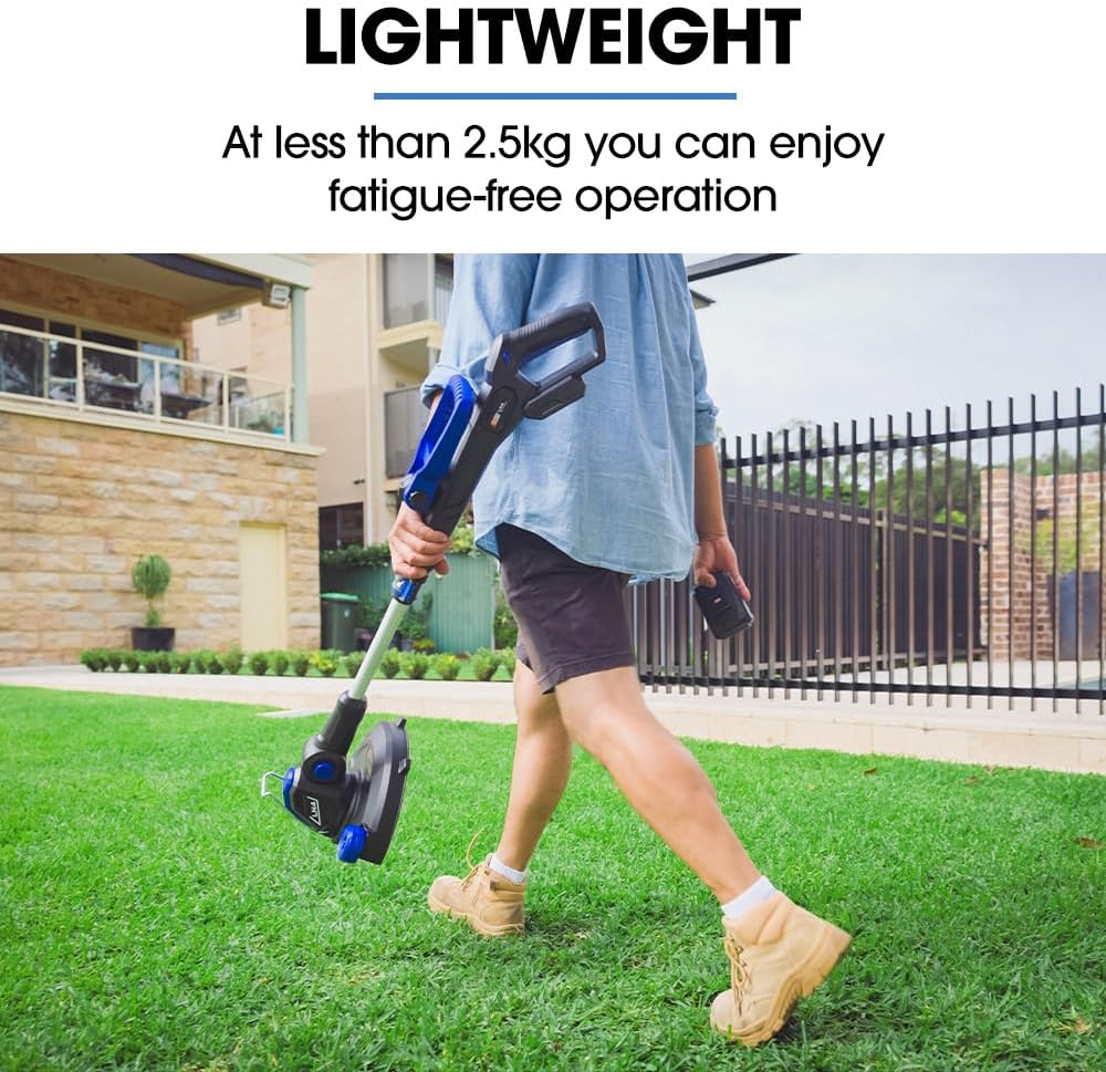 Powerblade LN4 20V Cordless Electric Line Trimmer & Garden Edger Kit, with Battery and Fast Charger image number 6