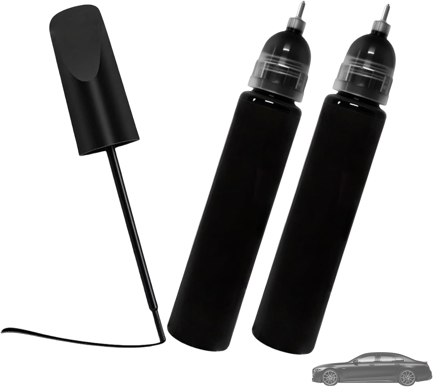 Jeyzuroa 2 Pack Car Scratch Remover Paint Pen, Quick and Easy Vehicle Scratch Repair Paint Fill Pen, Touch up Paint for Rims, Quick Scratch Repair Marker for SUV, Truck, RV, Minor Paint Damage（Black） image number 2