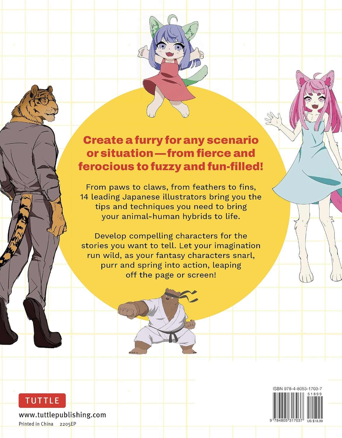 The Ultimate Guide to Drawing Manga Action Furries: Create Your Own Anthropomorphic Fantasy Characters: Lessons from 14 Leading Japanese Illustrators (With over 1,000 Illustrations)