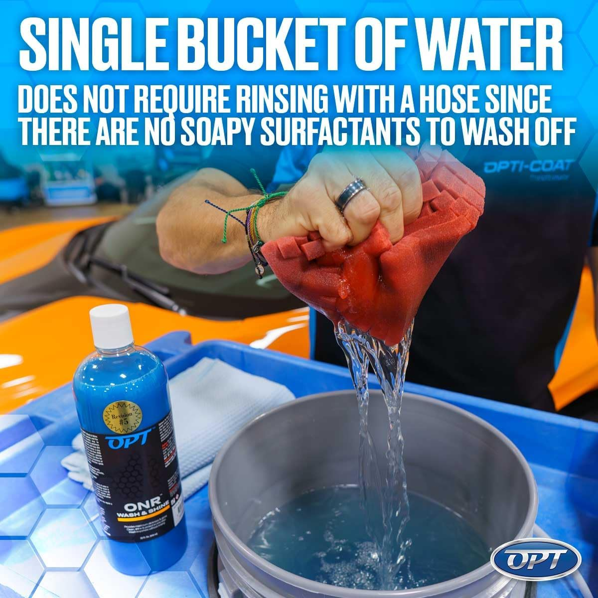 Optimum No Rinse Wash and Shine - ONR Car Wash, 32Oz. Bottle, Safe on Paint, Coatings, Wraps, and Interior, Rinseless Wash Provides an Eco Friendly Car Wash Option