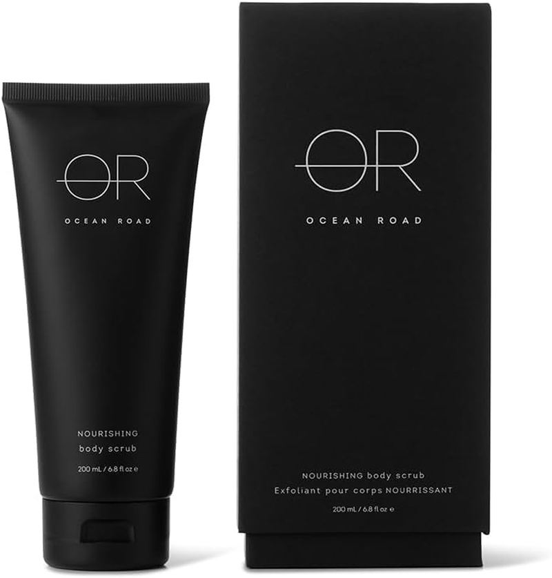 Ocean Road Black Body Scrub 200Ml &ndash; Nourishing Exfoliating Scrub with Ground Coconut Shell & Australian Rainforest Fruits &ndash; Ethically Sourced, Vegan, Sustainable Luxury Skincare for Smooth, Radiant Skin