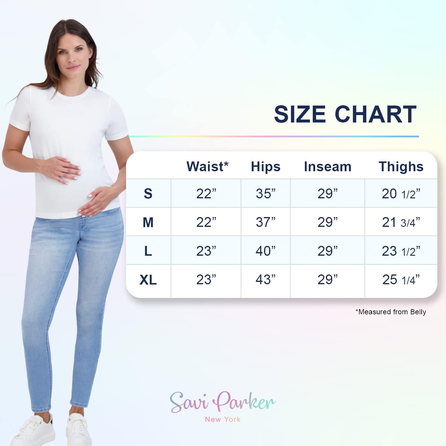 Savi Parker Women&rsquo;S Maternity Jeans over the Belly - Pregnancy Clothes for All Seasons, Maternity Pants &ndash; 29&ldquo; Inseam