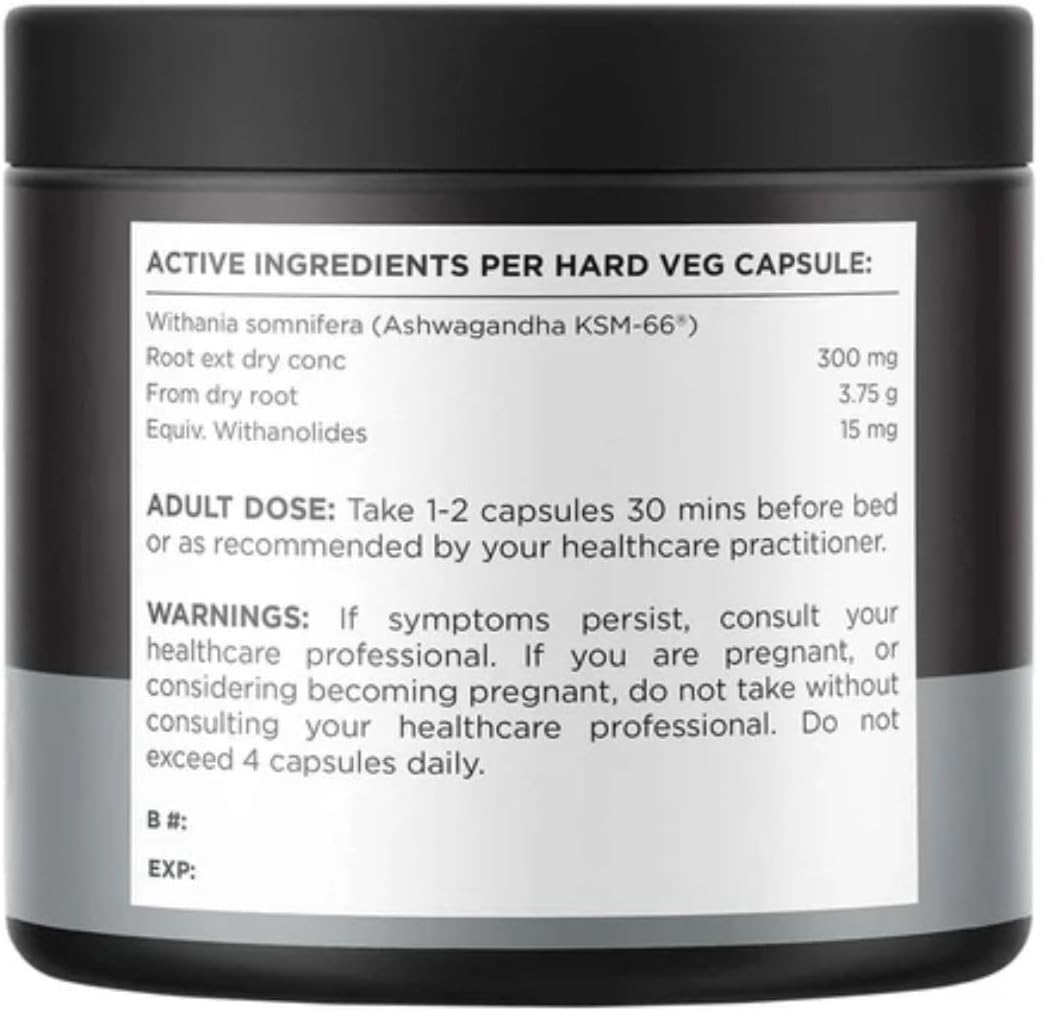 Switch Nutrition Ashwagandha (KSM-66), Stress Management Capsules, 300Mg, 60 Capsules image number 4