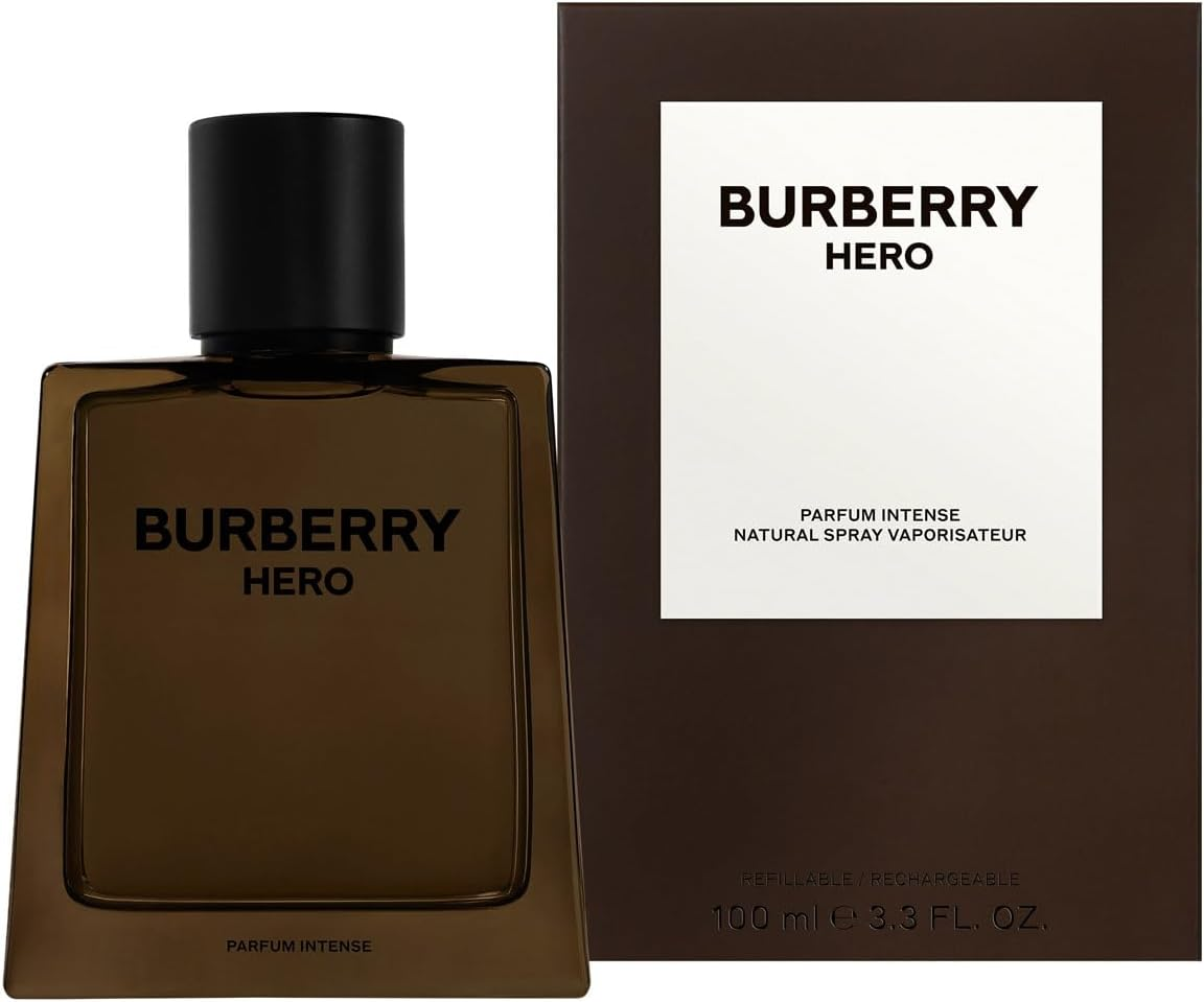 Burberry Hero Intense by Burberry for Men - 3.3 Oz Parfum Spray (Refillable)