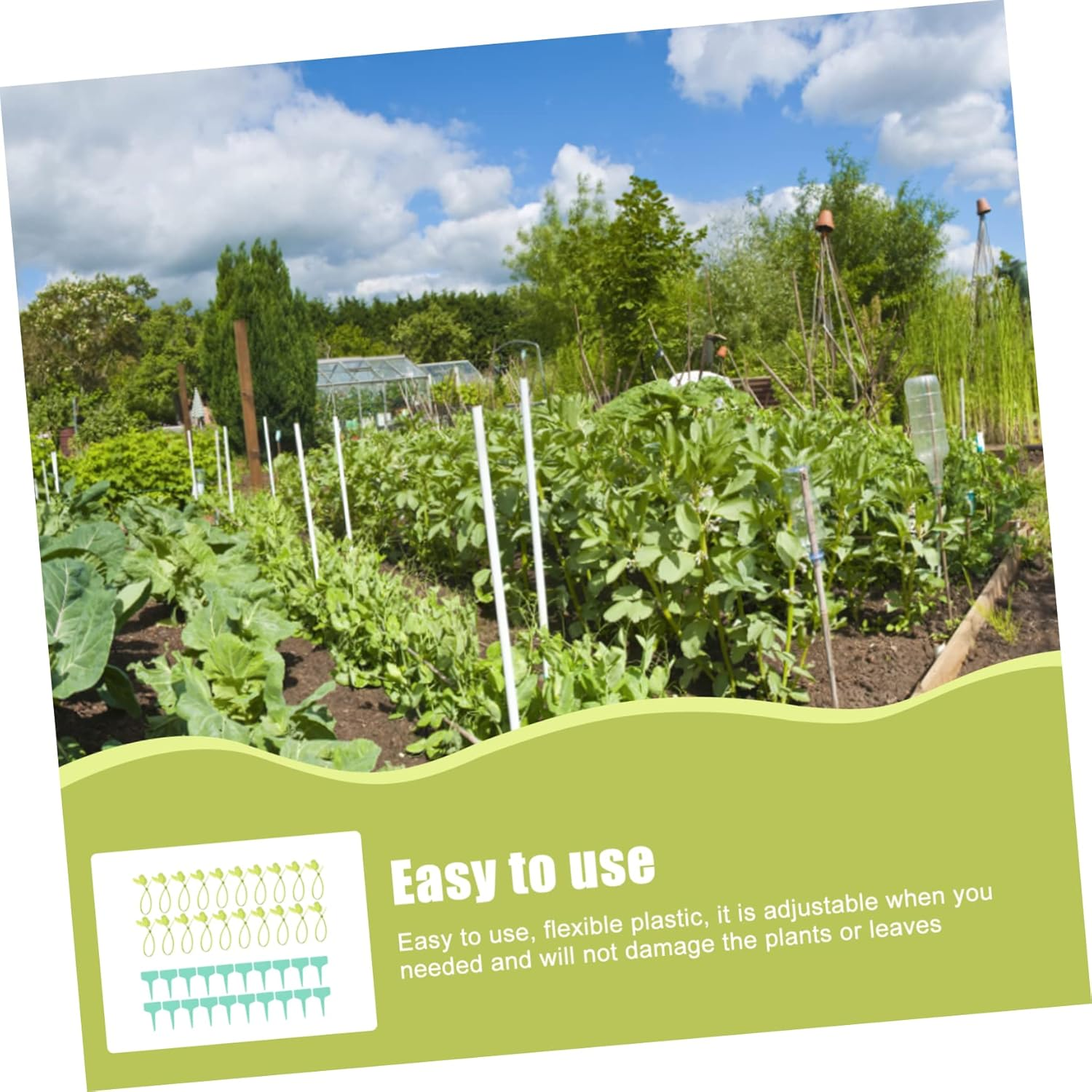 Kisangel 3 Sets Plant Wire Ties for Plants Fixing Belts Flower Label Gardening Tool for Outdoor Garden Use image number 4