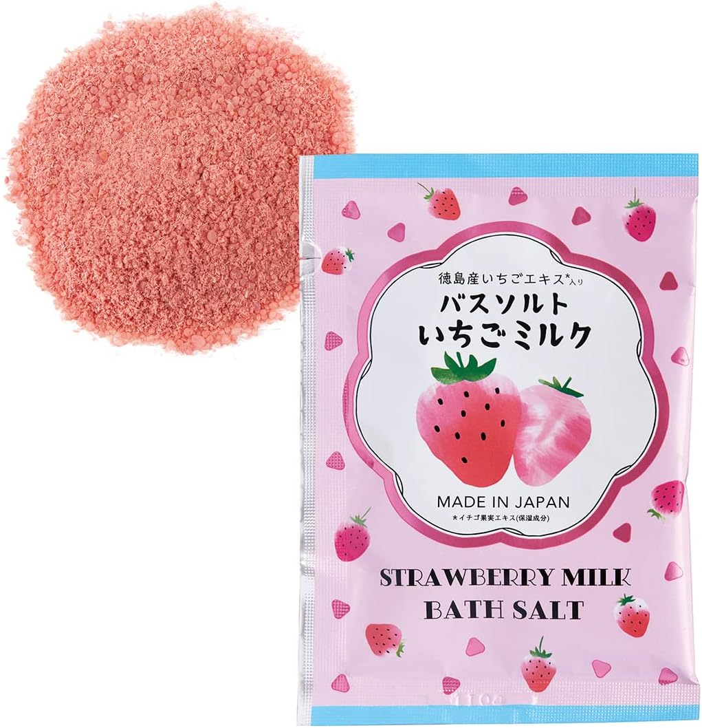 Fruit Forest Strawberry Bath Salt, Strawberry Milk, Sweet and Melting Strawberry Milk Scent, 1.2 Oz (35 G), Bath Salt, Strawberry, Delicious Scent image number 1