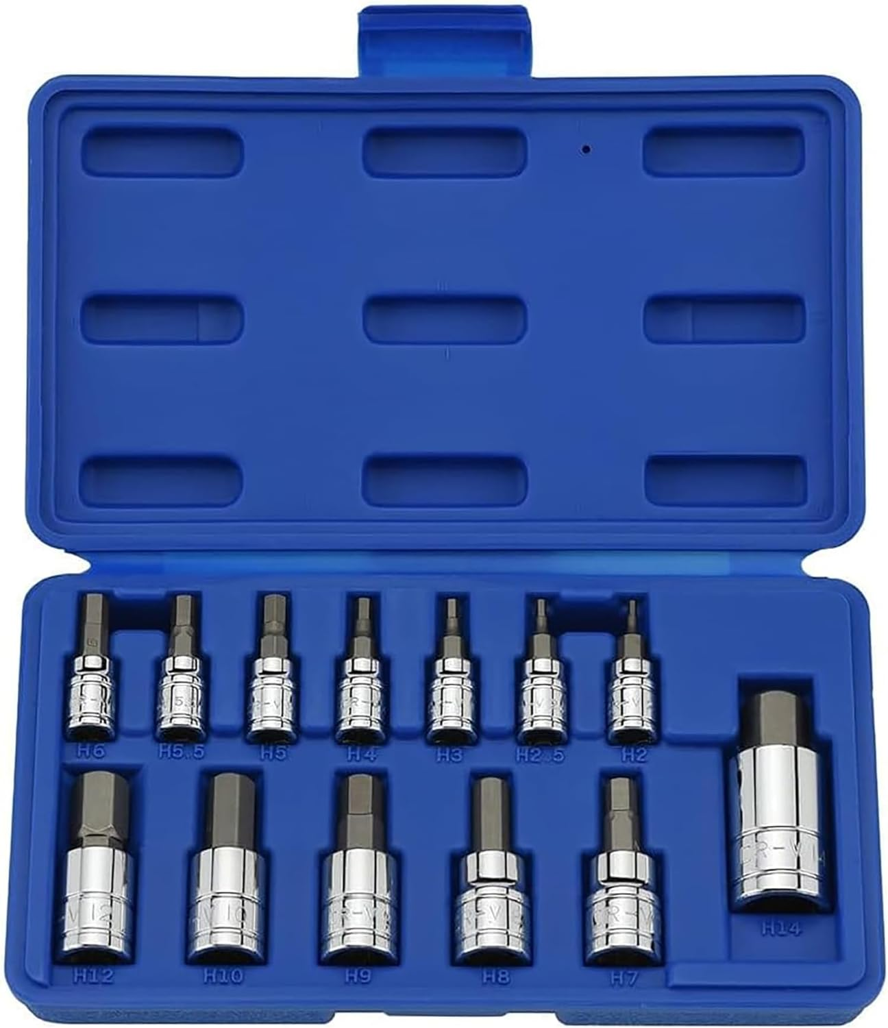 Neiko 10075A Hex Bit Socket Set, S2 Steel | 13-Piece Set SAE image number 4