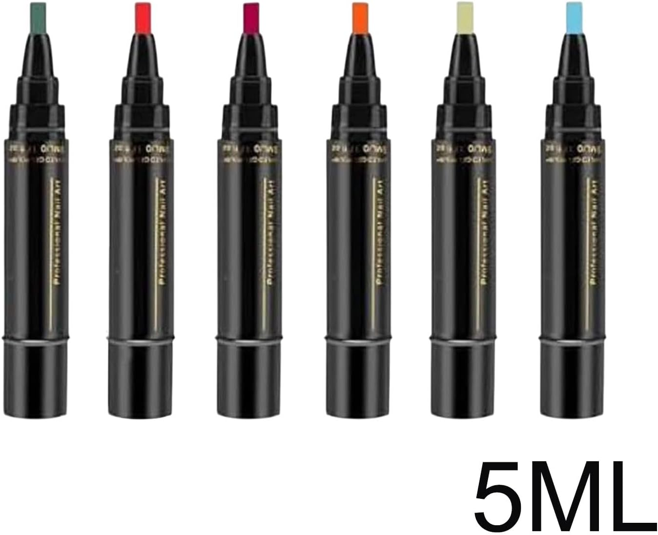 Nail Polish Pens for Nail | Quick-Dry Nail Polish Painting Kit 6 Colors,No Uvgel Nail Polish Crafts Pens Home Manicure Helper
