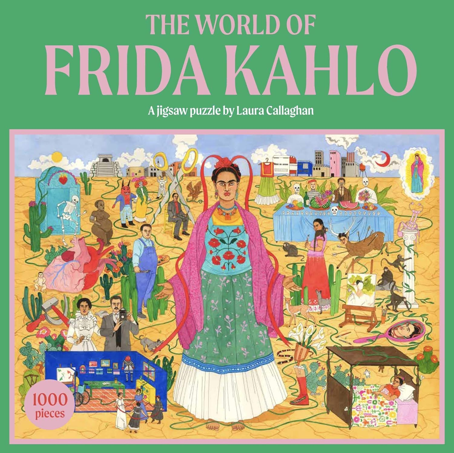 The World of Frida Kahlo 1000 Piece Puzzle: a Jigsaw Puzzle
