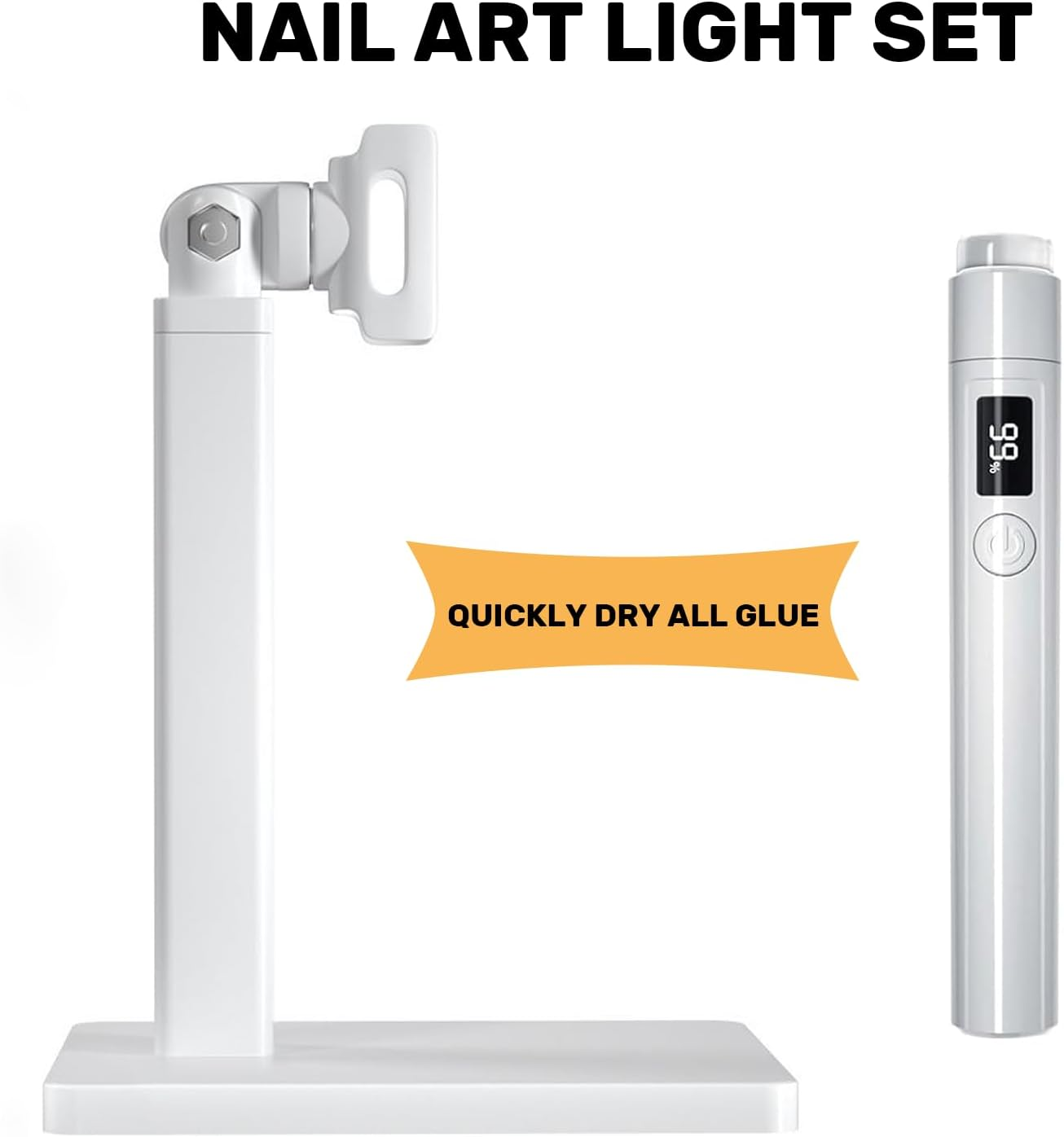 Uv Nail Lamp, Flash Cure Nail Lamp,Rechargeable Portable Led Nail Lamp,Uv Light Nail Lamp, for Salon, Home Diy Quick Nails Care image number 4