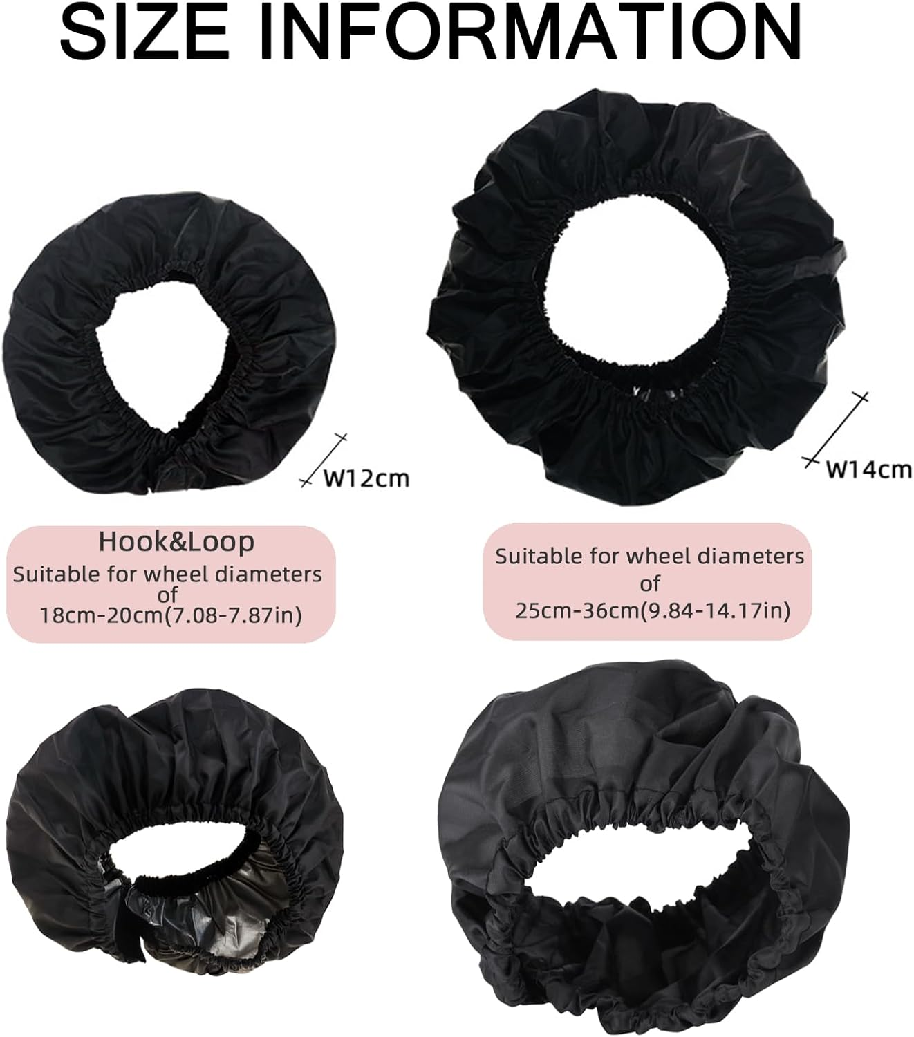 DAVBNM 4Pcs Baby Wheel Covers, Stroller Wheel Protectors, Baby Stroller Wheel Covers, Pram Wheel Covers, Wheel Chair Protectors, Stroller Wheel Protective Cover, Waterproof and Dustproof image number 5