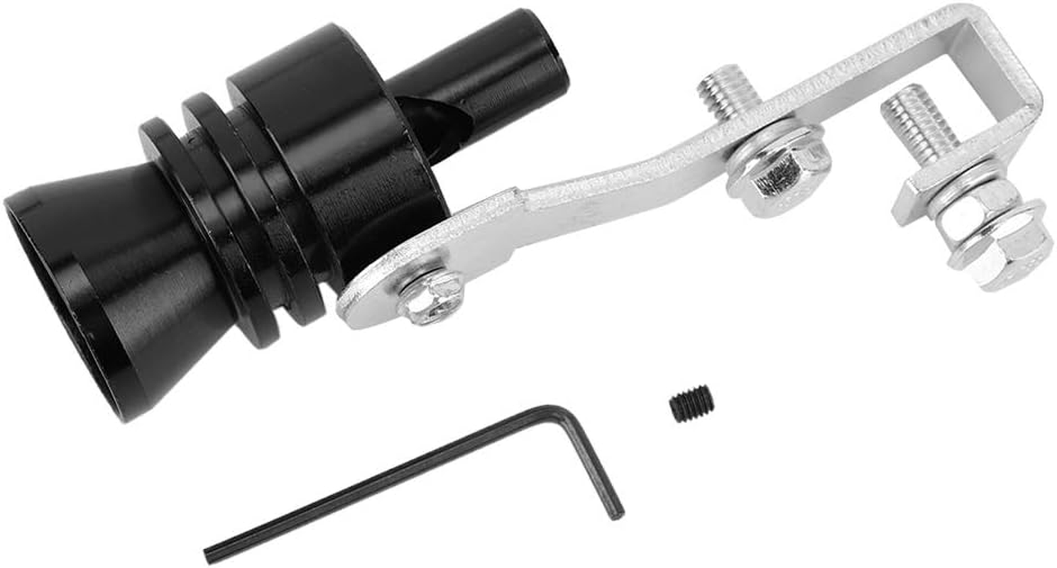 Turbo Sound Whistle Muffler, Black Turbo Sound Whistle Muffler Exhaust Pipe Simulator Whistle Fit for ILX Base Sedan 4-Door 2.4L 2354CC L4 GAS DOHC Aspirated image number 6