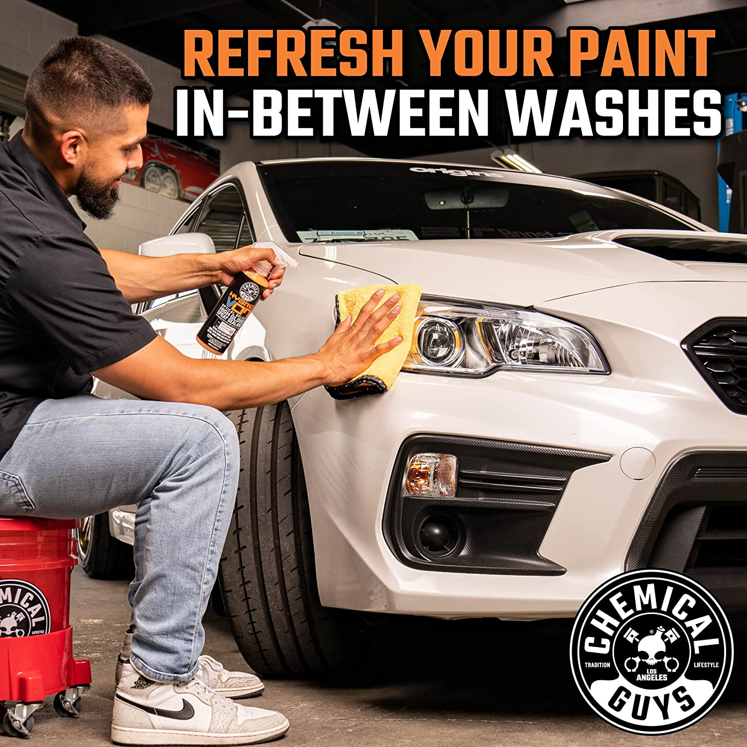 Chemical Guys Hybrid V7 Optical Select High Gloss Spray Sealant & Quick Detailer (Safe for All Finishes Including Ceramic Coatings), 473 Ml