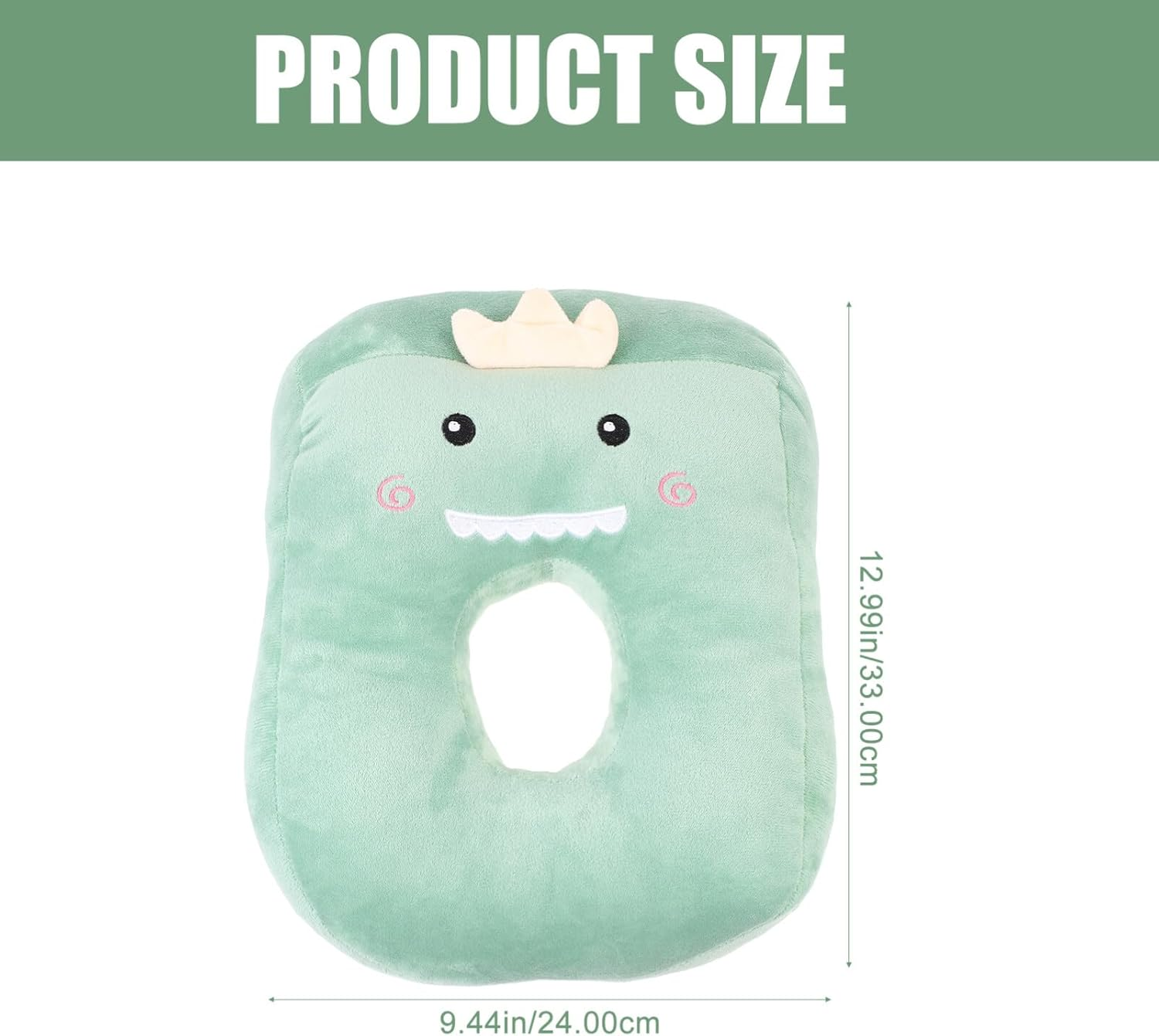 Holibanna Office Nap Pillow Dinosaur Ear Holes Comfortable Sleep Pillow Wear-Resistant Portable and Easy to Store image number 3