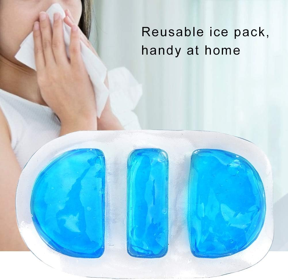 Gel Ice Packs for Injuries, Reusable Cold Compress Ice Packs, Flexible Ice Packs, Cold Pack for Pain Relief, Rehabilitation, Soft Touch Gel Cold Pack for Injury Part of Nose image number 6