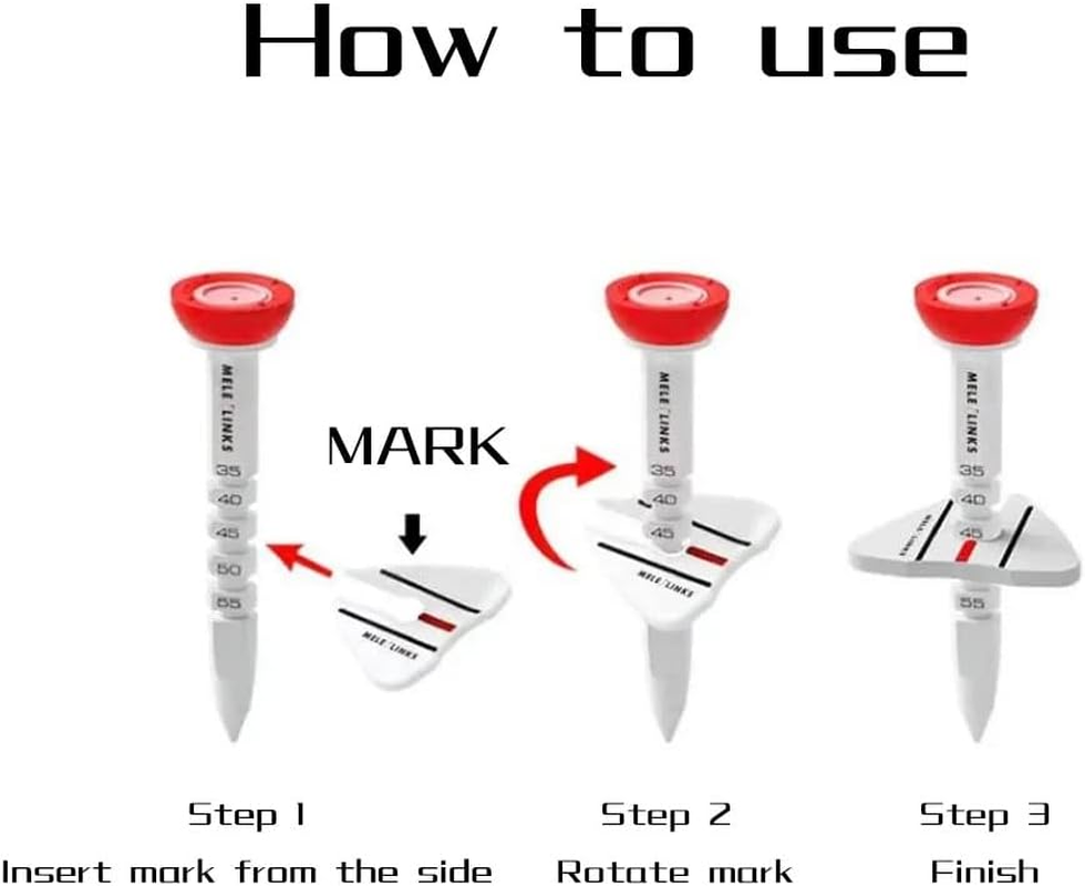 Golf Tee and Ball Marker - Height Adjustable