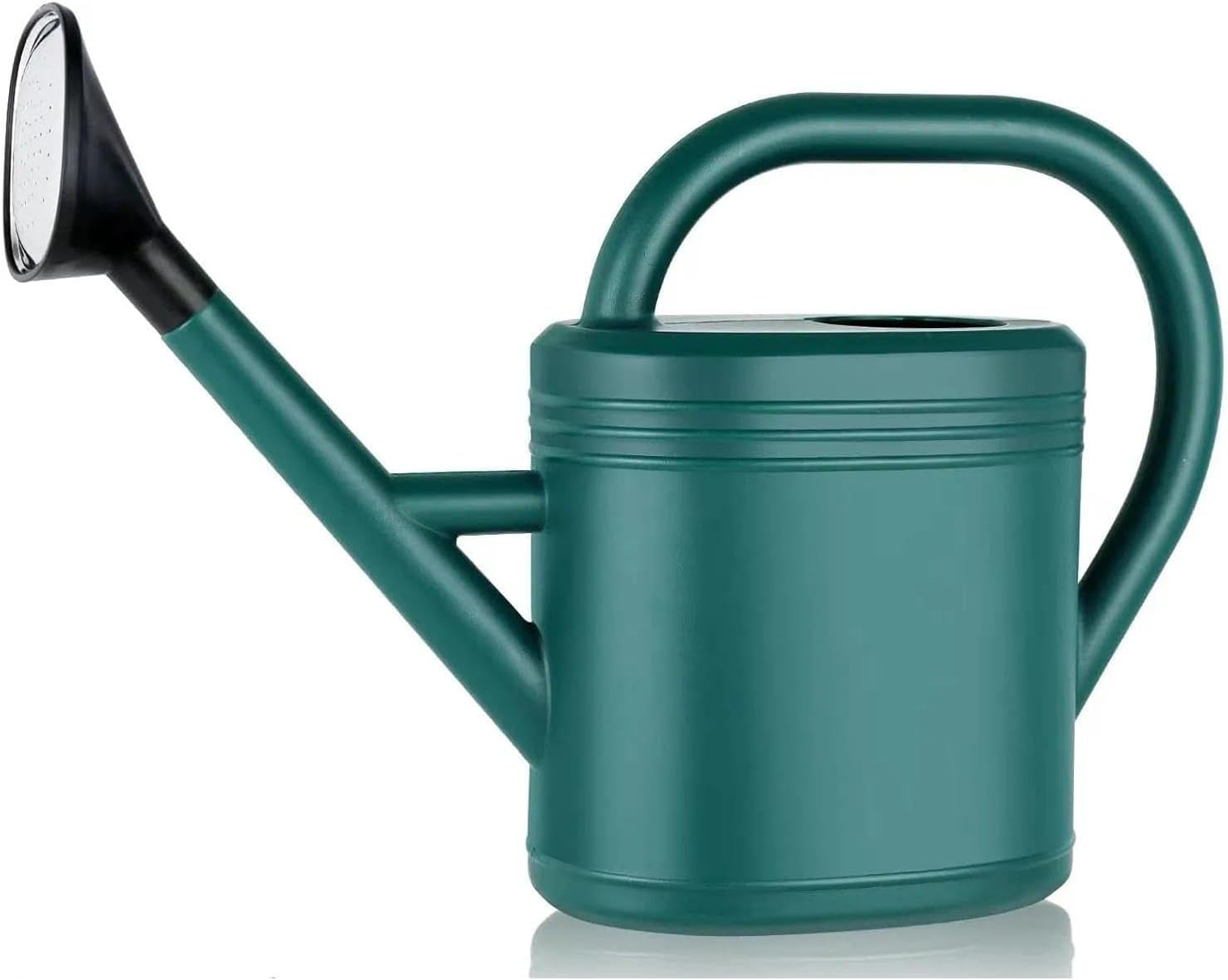 Watering Can with Long Spout, Detachable Shower Nozzle, Large Capacity, Eco-Friendly Design, Suitable for Indoor and Outdoor Plants, Green - Ermaoo