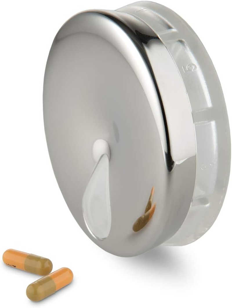 Alessi Yoyo Pill Box, Stainless Steel, by Michel Bouquillon