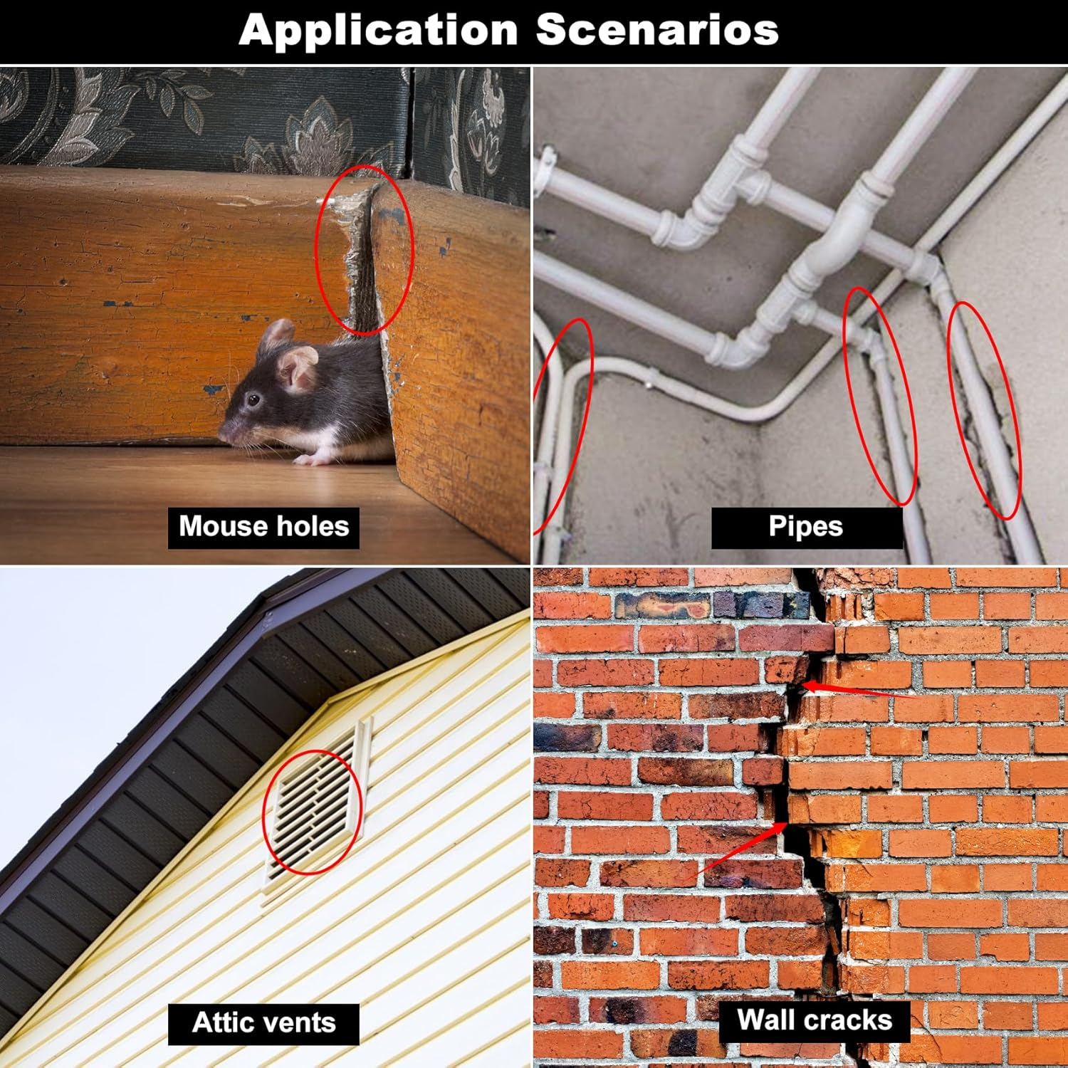 Steel Wool Mice Control 4'' * 42' Total Rodent Control Fill Fabric, Steel Wool Pads Mouse Blocker, Hole Filler Keep Mice Away from Holes Wall Cracks Gaps(4 Rolls) - Copper image number 4