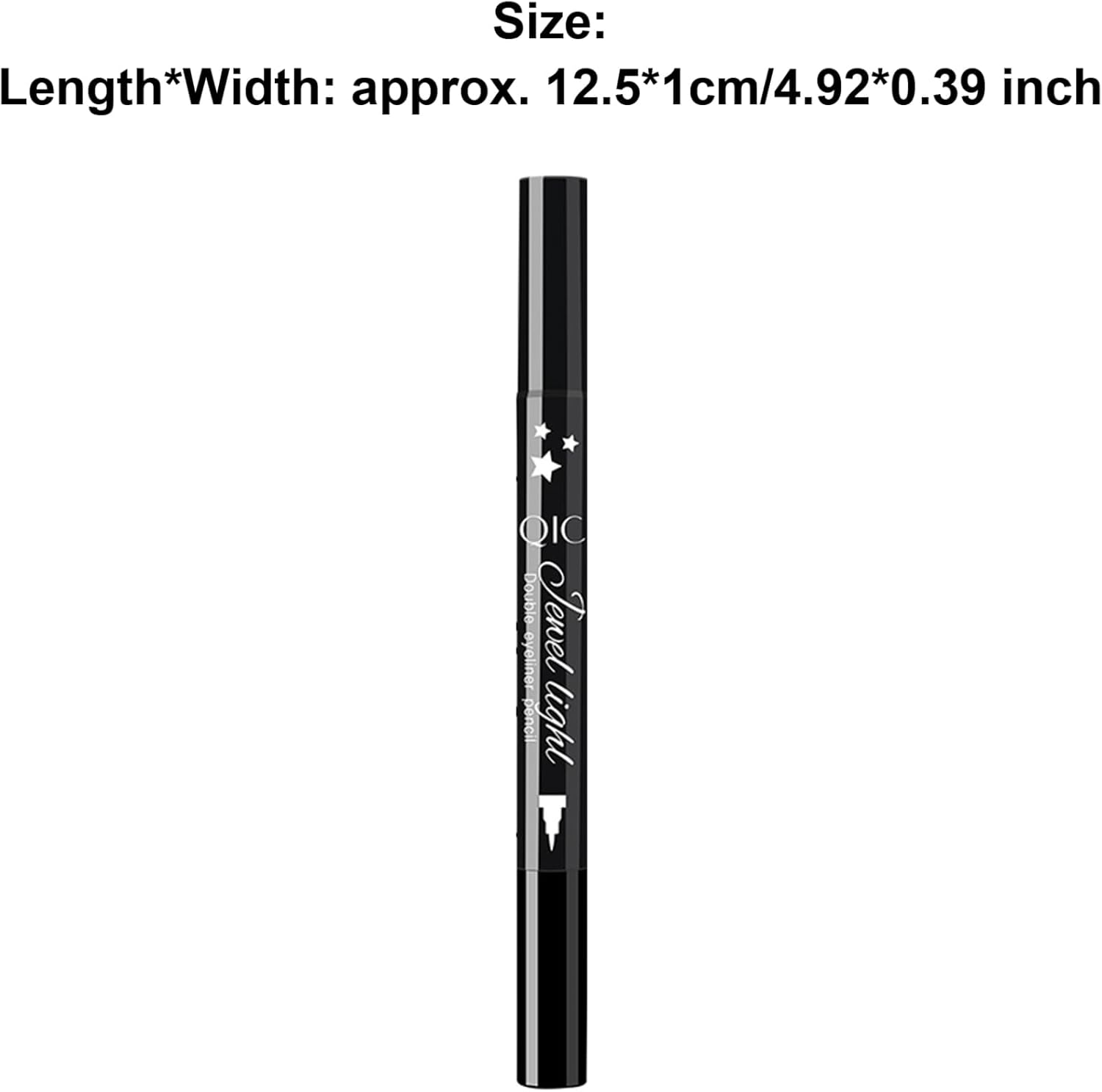 RUNQHUI Waterproof Liquid Eyeliner Stamp 4 in 1 Stars Hearts Moon Flowers Easy Apply Winged Eyeliner Makeup for Women Girls Type a One Size image number 2