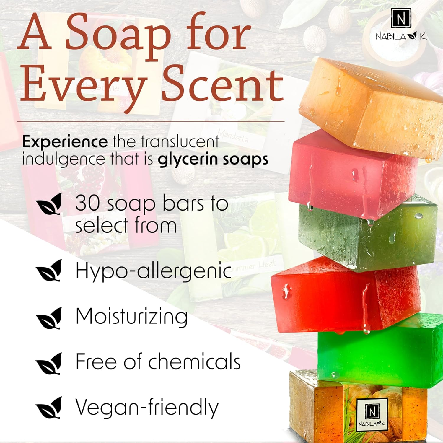 Glycerin Soap Sets by Nabila K (Glycerin Soaps Set 1: Green Essence, Royal Wood, White Horses) image number 4